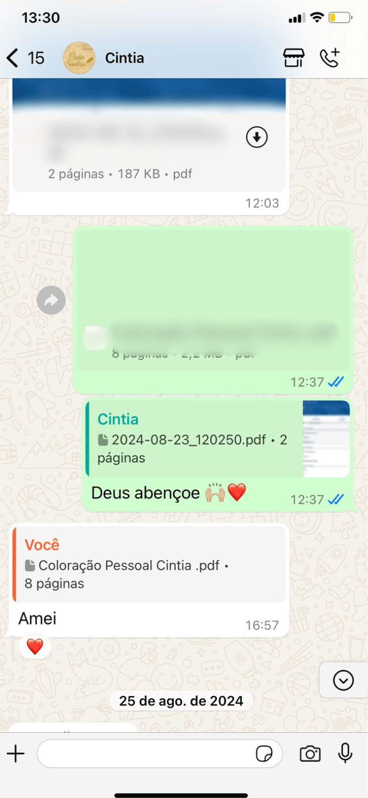 Foto de Cintia que avaliou a consultoria de imagem